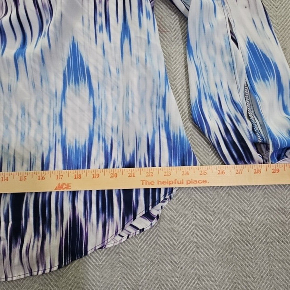 A.N.A. A New Approach Cowl Neck Blouse Size XL Sheet Split Sleeve Pullover - Picture 13 of 14